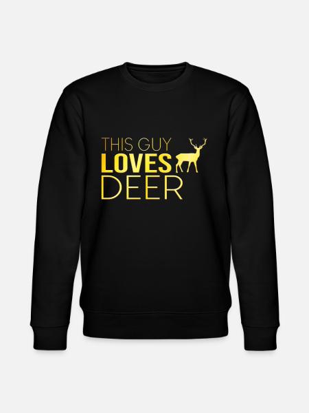 Junge Hirsch Spruch - Stanley/Stella Unisex Bio-Sweatshirt CHANGER - Schwarz