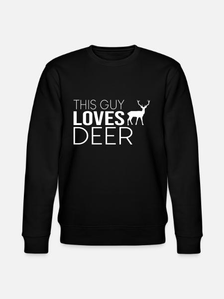 Junge Hirsch Spruch - Stanley/Stella Unisex Bio-Sweatshirt CHANGER - Schwarz