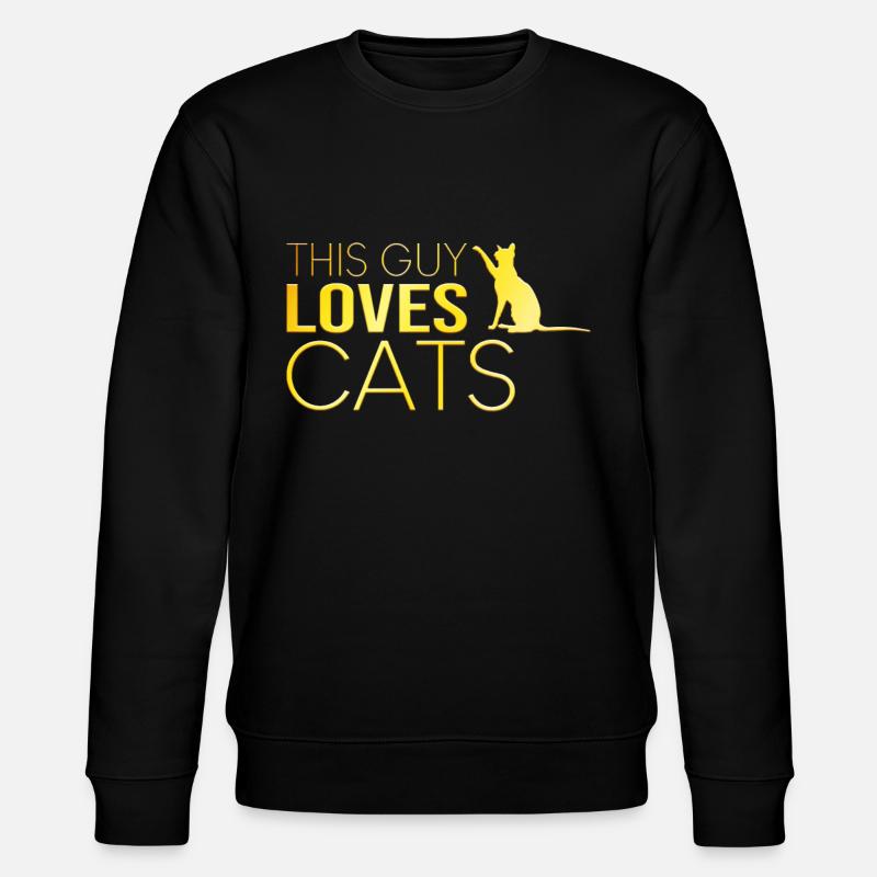Typ Katze Spruch - Stanley/Stella Unisex Bio-Sweatshirt CHANGER  - Schwarz
