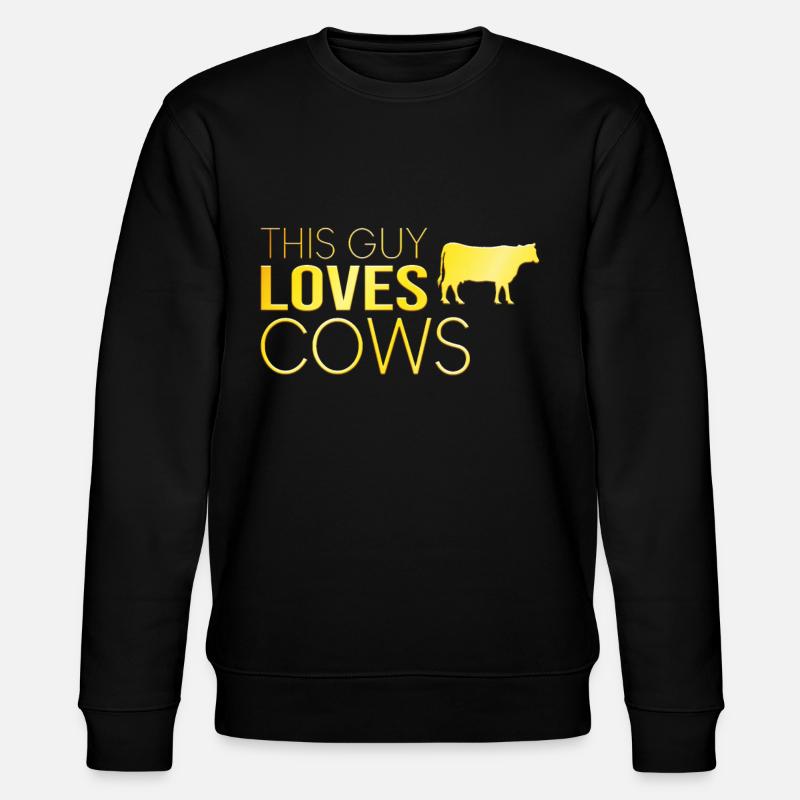 Typ Kuh Spruch - Stanley/Stella Unisex Bio-Sweatshirt CHANGER  - Schwarz