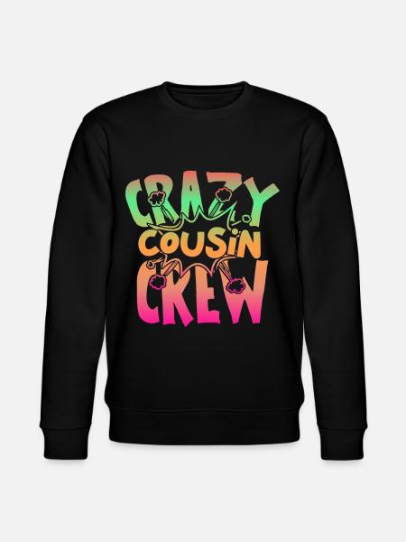 Crazy Cousin Crew - Stanley/Stella CHANGER Unisex Organic Sweatshirt - black