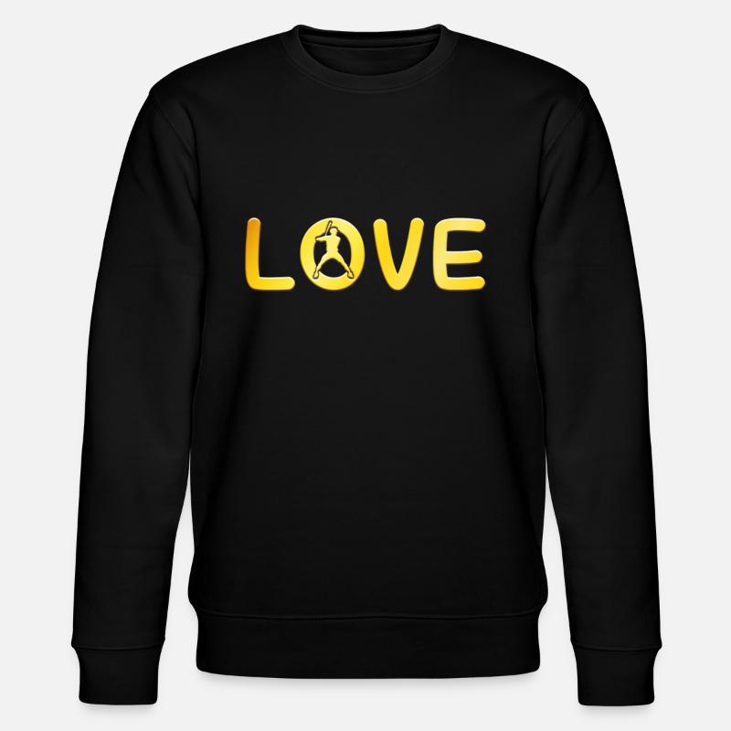 Baseball Liebe - Stanley/Stella Unisex Bio-Sweatshirt CHANGER - Schwarz