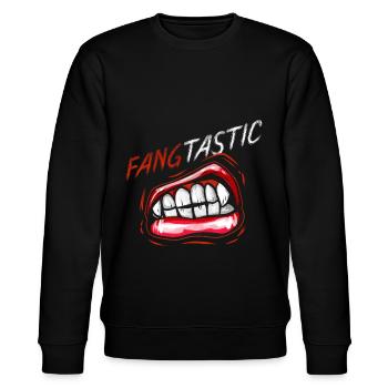 FangTastic Vampire Bouche de loup-garou avec crocs - Sweat bio CHANGER Stanley/Stella Unisexe - noir - Devant - Nik (191cm) & Marisol (170cm)