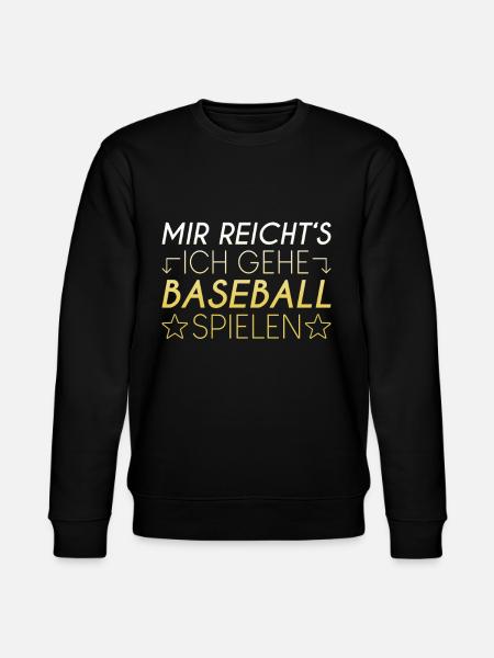 Baseball Spruch - Stanley/Stella Unisex Bio-Sweatshirt CHANGER  - Schwarz