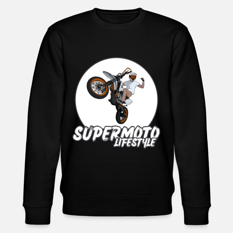 Supermotard / Supermotard / Supermotard Wheelie Bikers - Sweat bio CHANGER Stanley/Stella Unisexe - noir