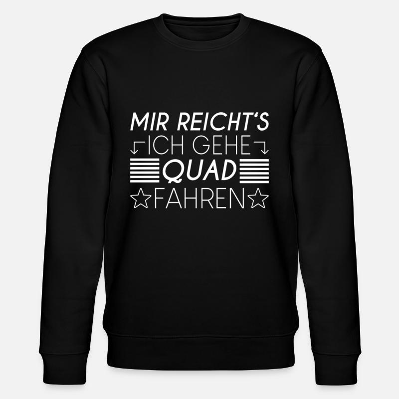 Quad Spruch - Stanley/Stella Unisex Bio-Sweatshirt CHANGER - Schwarz