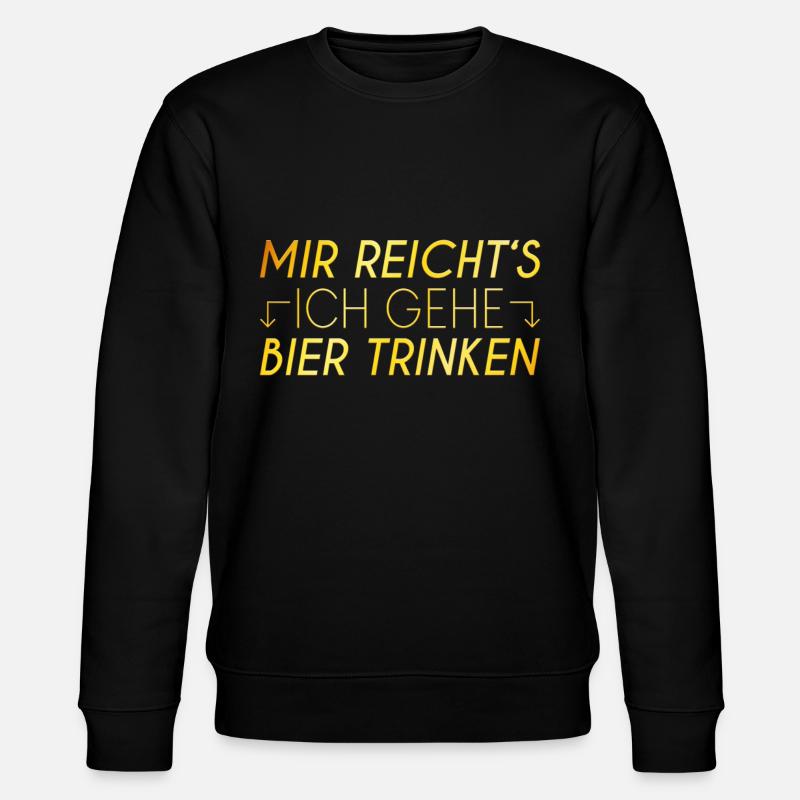 Bier Spruch - Stanley/Stella Unisex Bio-Sweatshirt CHANGER  - Schwarz