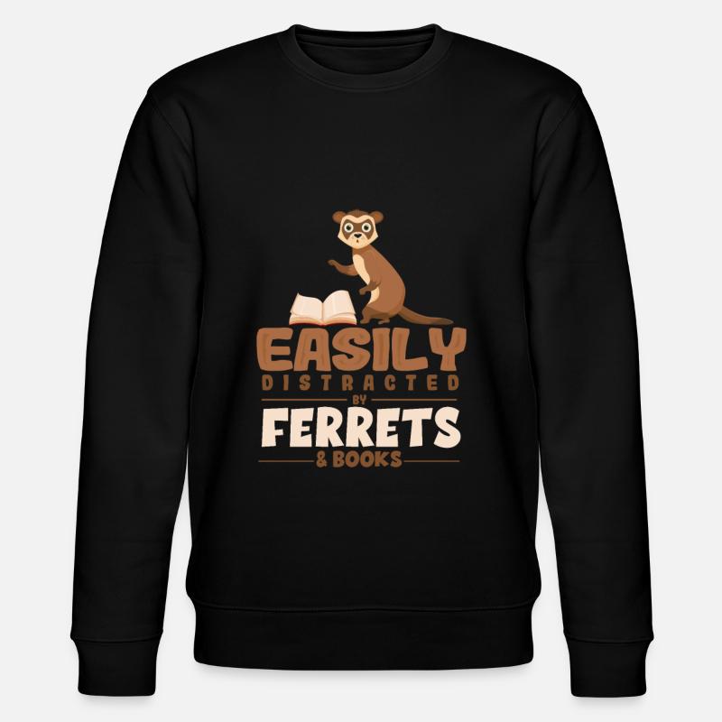 Frettchen - Stanley/Stella Unisex Bio-Sweatshirt CHANGER  - Schwarz