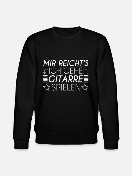 Gitarre Spruch - Stanley/Stella Unisex Bio-Sweatshirt CHANGER - Schwarz