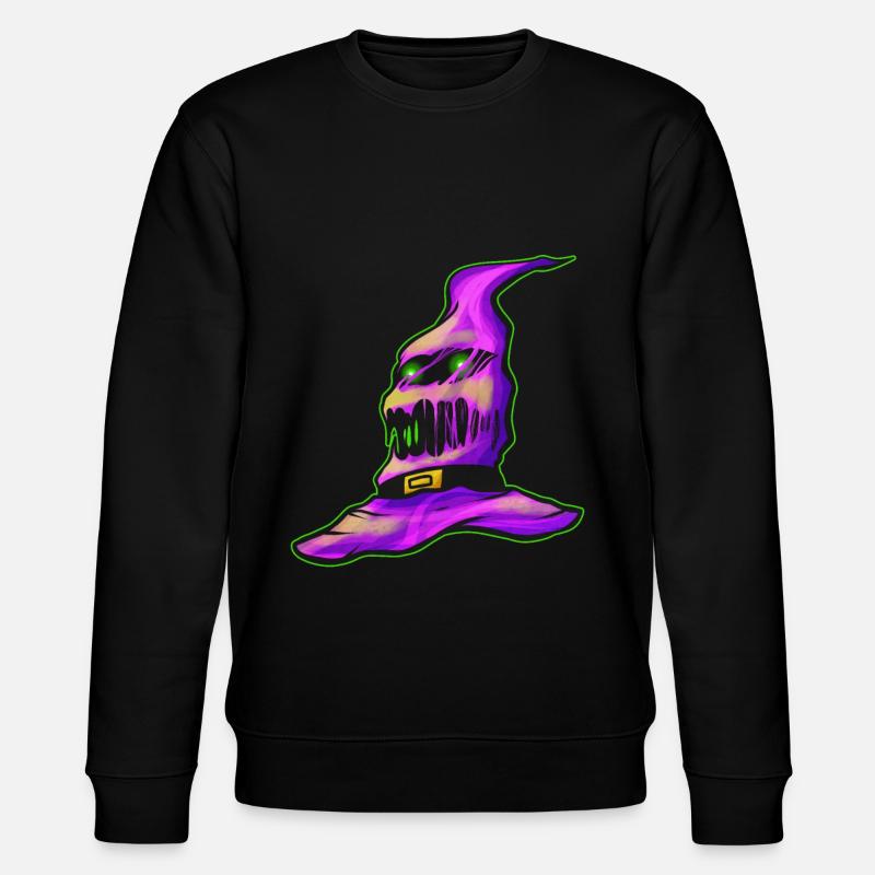 Purple Evil Witch a Halloween - Sweat bio CHANGER Stanley/Stella Unisexe - noir