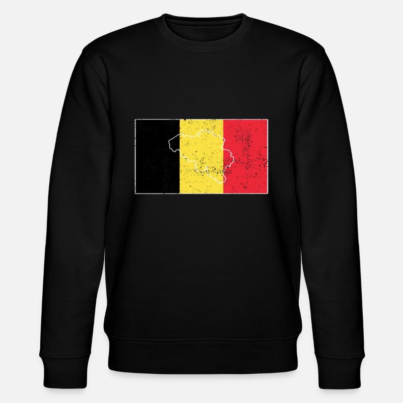 Drapeau de la Belgique - Sweat bio CHANGER Stanley/Stella Unisexe - noir