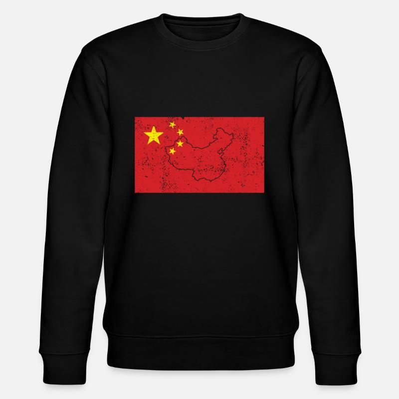 Drapeau de la Chine - Sweat bio CHANGER Stanley/Stella Unisexe - noir