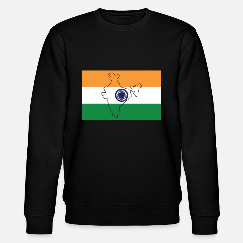 Drapeau de l’Inde - Sweat bio CHANGER Stanley/Stella Unisexe - noir