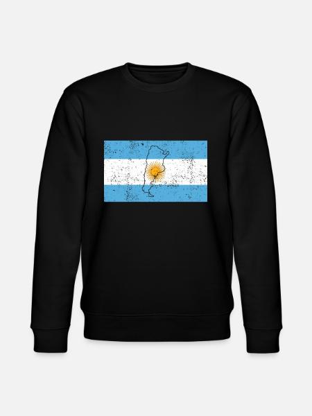 Argentina Flag - Stanley/Stella CHANGER Unisex Organic Sweatshirt - black