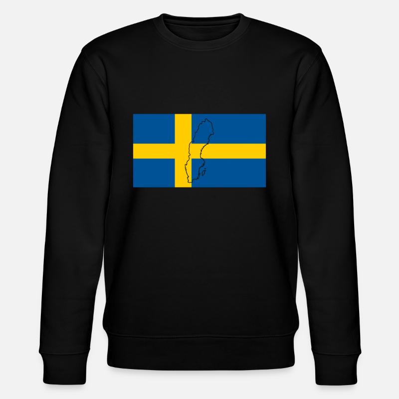 Drapeau de la Suède - Sweat bio CHANGER Stanley/Stella Unisexe - noir