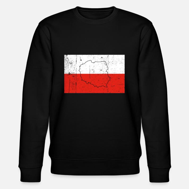 Drapeau de la Pologne - Sweat bio CHANGER Stanley/Stella Unisexe - noir