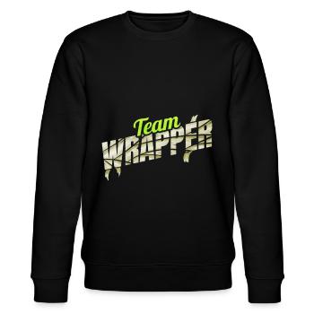 Team Wrapper Mummy Horde Halloween - Stanley/Stella CHANGER Unisex Organic Sweatshirt - black - Front - Nik (191cm) & Marisol (170cm)