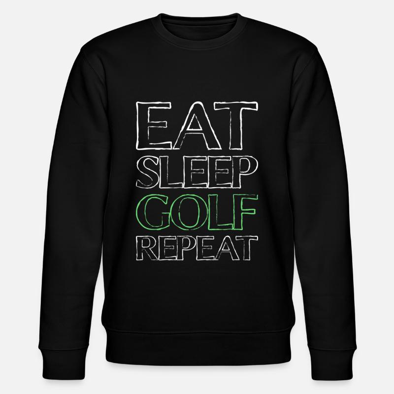 Eating Sleep Golf - Stanley/Stella CHANGER Unisex Organic Sweatshirt - black