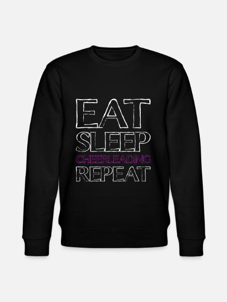 eat sleep cheerleading - Stanley/Stella CHANGER Unisex Organic Sweatshirt - black