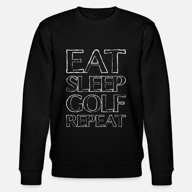 Eating Sleep Golf - Stanley/Stella CHANGER Unisex Organic Sweatshirt - black