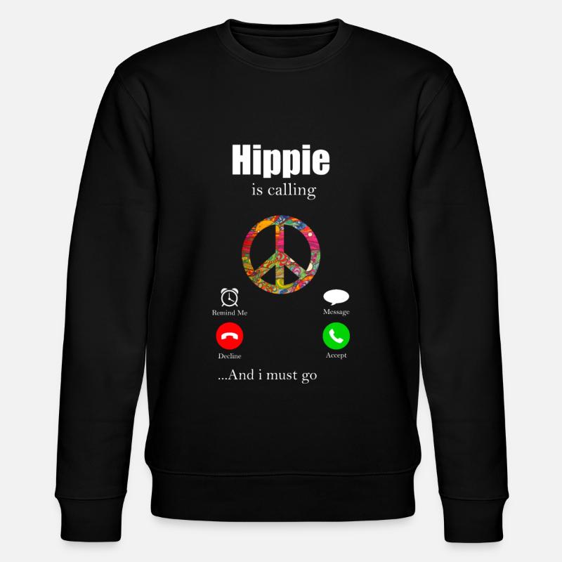 Hippy - Stanley/Stella CHANGER Unisex Organic Sweatshirt - black