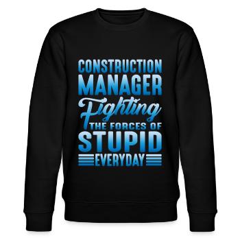 Directeur de la construction, Fighting Forces Of Stupid 2 - Sweat bio CHANGER Stanley/Stella Unisexe - noir - Devant - Nik (191cm) & Marisol (170cm)
