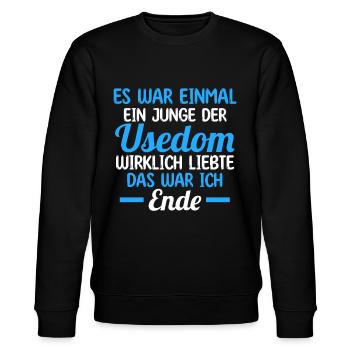Ostsee Usedom - Stanley/Stella Unisex Bio-Sweatshirt CHANGER  - Schwarz - Vorne - Nik (191cm) & Marisol (170cm)