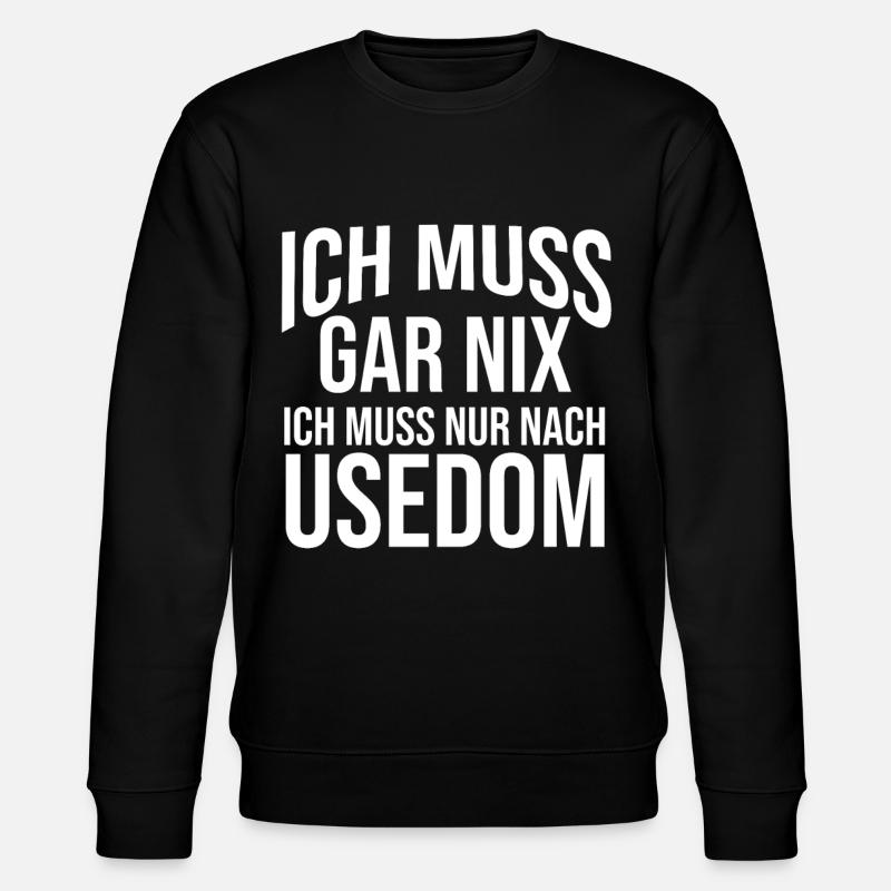 Ostsee Usedom - Stanley/Stella Unisex Bio-Sweatshirt CHANGER  - Schwarz