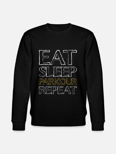 Eating Sleep Parkour - Stanley/Stella CHANGER Unisex Organic Sweatshirt - black