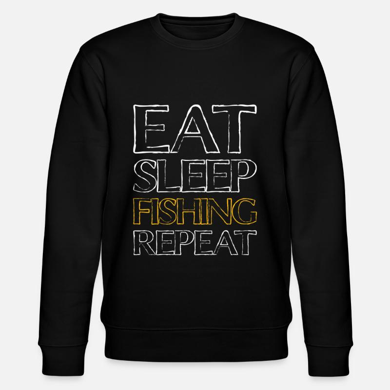 Nourriture Sommeil Pêche - Sweat bio CHANGER Stanley/Stella Unisexe - noir
