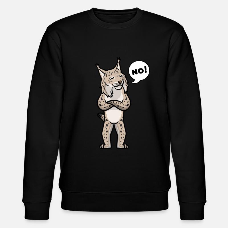 Lynx Cat - Stanley/Stella CHANGER Unisex Organic Sweatshirt - black