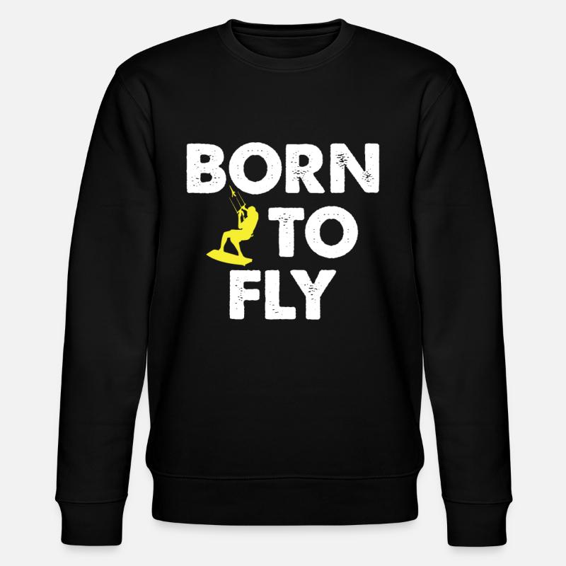 Kite Kitesurf Kiteboard - Sweat bio CHANGER Stanley/Stella Unisexe - noir