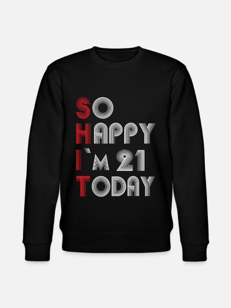 21 Birthday - Stanley/Stella CHANGER Unisex Organic Sweatshirt - black