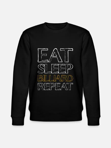 Eating Sleep Billiard - Stanley/Stella CHANGER Unisex Organic Sweatshirt - black
