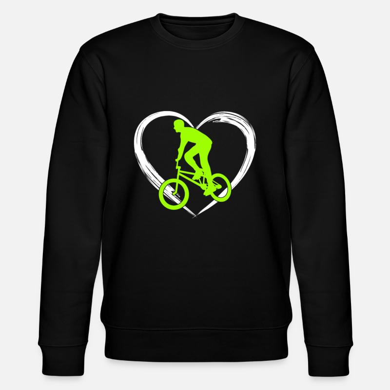 bmx love - Stanley/Stella Unisex Bio-Sweatshirt CHANGER  - Schwarz