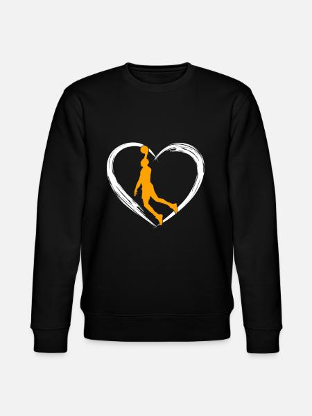 basketball love - Stanley/Stella CHANGER Unisex Organic Sweatshirt - black