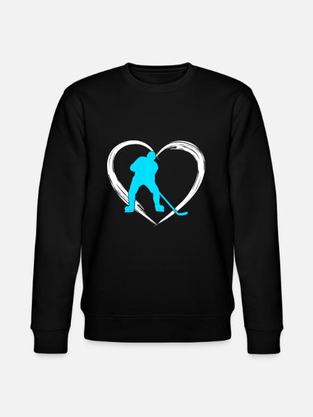 Ice hockey love - Stanley/Stella CHANGER Unisex Organic Sweatshirt - black