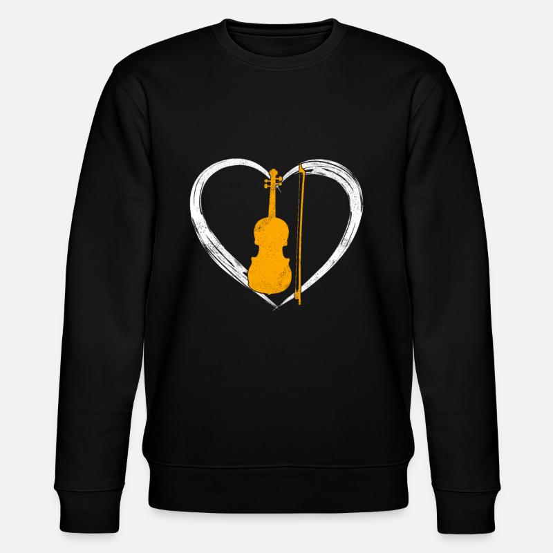 Violin love - Stanley/Stella CHANGER Unisex Organic Sweatshirt - black