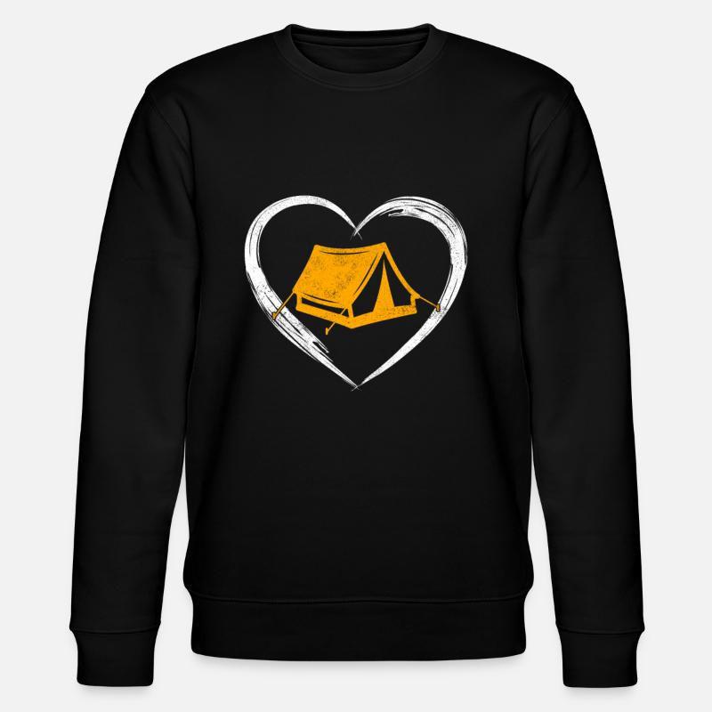 Camping love - Stanley/Stella CHANGER Unisex Organic Sweatshirt - black