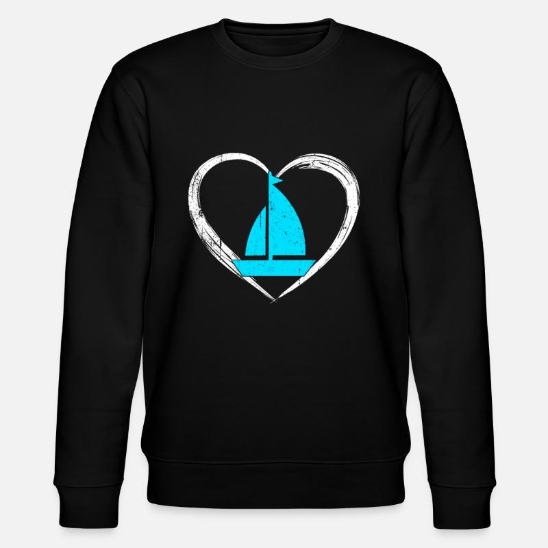 Sailing love - Stanley/Stella CHANGER Unisex Organic Sweatshirt - black