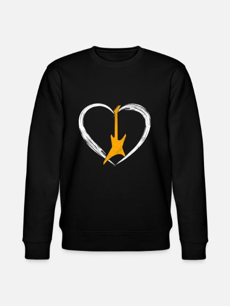 Egitarre Heart - Stanley/Stella CHANGER Unisex Organic Sweatshirt - black