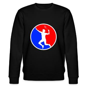 Badminton Logo - Sweat bio CHANGER Stanley/Stella Unisexe - noir - Devant - Nik (191cm) & Marisol (170cm)