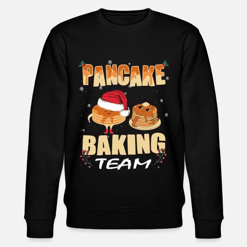 Crêpe de Noël Crêpe Cuisson - Sweat bio CHANGER Stanley/Stella Unisexe - noir