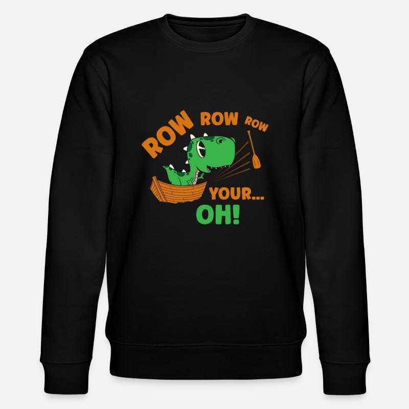 Funny Dinosaur Paleontology Tyrannosaurus - Stanley/Stella CHANGER Unisex Organic Sweatshirt - black