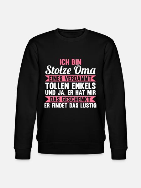 Großmutter Großmama Omi Oma - Stanley/Stella Unisex Bio-Sweatshirt CHANGER - Schwarz
