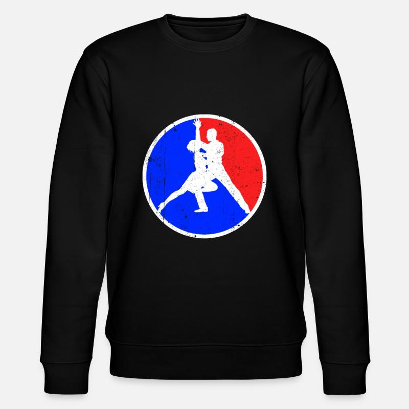 Dancing Logo - Stanley/Stella CHANGER Unisex Organic Sweatshirt - black