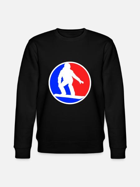 Snowboarding Logo - Stanley/Stella CHANGER Unisex Organic Sweatshirt - black