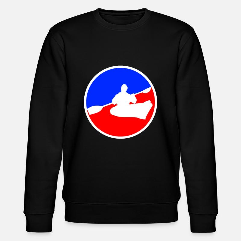 Canoeing Logo - Stanley/Stella CHANGER Unisex Organic Sweatshirt - black