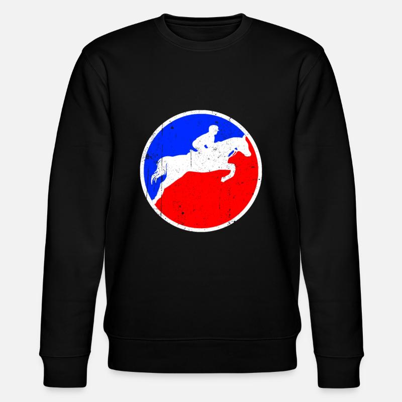 Logo de l’équitation - Sweat bio CHANGER Stanley/Stella Unisexe - noir
