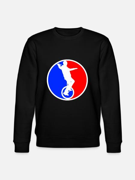 Unicycle Logo - Stanley/Stella CHANGER Unisex Organic Sweatshirt - black